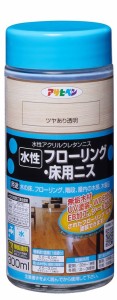 アサヒペン AP9018900 水性フローリング床用ニス 300ml (ツヤあり透明)[AP9018900アサヒペン] 返品種別B