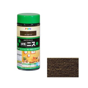 アサヒペン スイセイニス300ML DOAK 水性ニス 300ml(ダークオーク)[スイセイニス300MLDOAK] 返品種別B