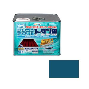 アサヒペン 水性シリコンアクリルトタン用 7L(オーシャンブルー)  シリコンアクリルトタンヨウ7L OBL返品種別B