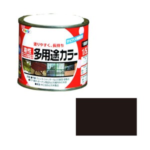 アサヒペン ユセイタヨウトカラ-1/5L MBK 油性多用途カラー 1/5L(ツヤ消し黒)[ユセイタヨウトカラ15LMBK] 返品種別B