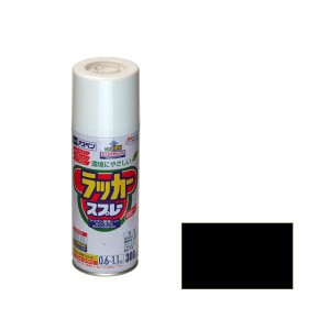 アサヒペン ラツカ-スプレ-300ML BK アスペンラッカースプレー 300ml(黒)[ラツカスプレ300MLBK] 返品種別B