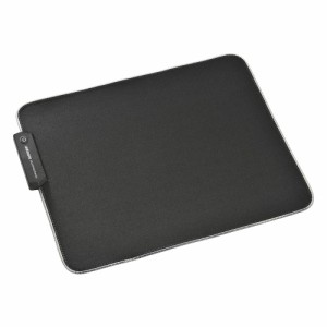 オーム PC-SMRGB01-K ゲーミングマウスパッド イルミネーション付き Mサイズ (ブラック)AudioComm[PCSMRGB01K] 返品種別A