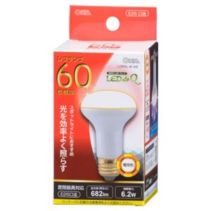 オーム LDR6L-W A9 LED電球 レフ形 682lm（電球色相当）OHM　LED de Q[LDR6LWA9] 返品種別A