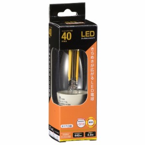 オーム LDC4L-E17 C6 LED電球　シャンデリア形 440lm（電球色相当）OHM[LDC4LE17C6] 返品種別A