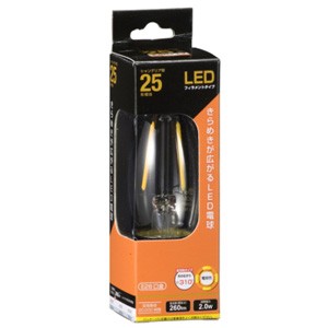 オーム LDC2L-C6 LED電球 シャンデリア形 260lm（電球色相当)OHM[LDC2LC6] 返品種別A