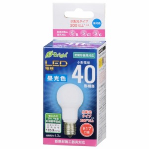 オーム LDA4D-G-E17 IH2R1 LED電球 小形電球形 520lm（昼光色相当）OHM[LDA4DGE17IH2R1] 返品種別A