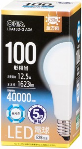 オーム LDA13D-G AG6 LED電球 一般電球形 1623lm（昼光色相当）OHM[LDA13DGAG6] 返品種別A