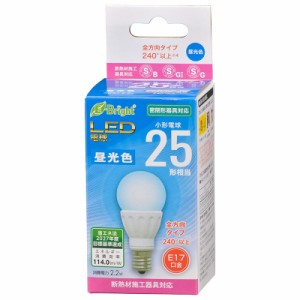 オーム LDA2D-G-E17 IS22 LED電球 小形電球形 251lm（昼光色相当）OHM 06-4332[LDA2DGE17IS22] 返品種別A