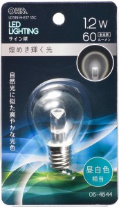 オーム LDS1N-H-E17 13C LED電球 サイン球形 60lm(昼白色)OHM[LDS1NHE1713C] 返品種別A