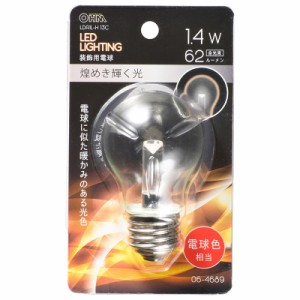 オーム LDA1L-H 13C LED電球 一般電球形 62lm（電球色相当）OHM[LDA1LH13C] 返品種別A