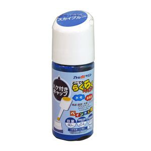 アトムハウスペイント AH-9051093 水性ハケ入りらくらくペイント 40ml(スカイブルー)アトムペイント[AH9051093] 返品種別B