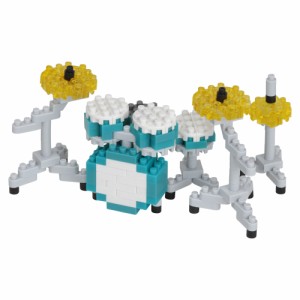 カワダ nanoblock（ナノブロック）ドラムセット グリーン【NBC_348】ナノブロック  返品種別B