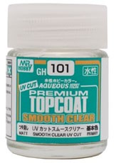 GSIクレオス プレミアムトップコートUVカットスムースクリアー(つや消し) ビンタイプ 18ml フッ素入り【GH101】工具  返品種別B