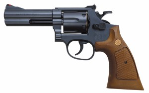 クラウンモデル ホップアップエアリボルバー S＆W M586.357マグナム 4インチ ブラック【対象年令 10才以上用】エアガン  返品種別B