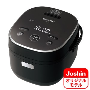 シャープ KS-MC5-B ジャー炊飯器 （3合炊き）　ブラックSHARP　KS-CF05DのJoshinオリジナルモデル[KSMC5B] 返品種別A