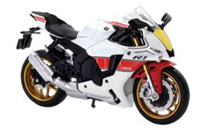 童友社 1/12 2022 Yamaha YZF-R1(ホワイト)ミニカー  返品種別B