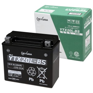 GSユアサ YTX20L-BS(GSユアサ) バイク用バッテリー 電解液注入済GS YUASA[YTX20LBSGSユアサ] 返品種別A