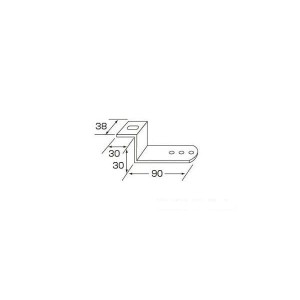 ジェットイノウエ 502876 LED5ミニサイドマーカー取付ステー Z型 38×45×180JET Inoue[502876] 返品種別B