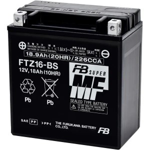 古河電池 FTZ16-BS バイク用バッテリー 電解液注入済【他商品との同時購入不可】FB[FTZ16BSフルカワデンチ] 返品種別B