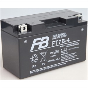 古河電池 FT7B-4 バイク用バッテリー【電解液注入・充電済】【他商品との同時購入不可】[FT7B4FB] 返品種別B