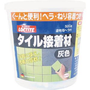 ヘンケルジャパン DTS-500 ロックタイト タイル接着材 灰色 500gLOCTITE 建築・内装用補修剤[DTS500] 返品種別B