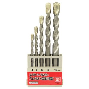 SK11 DSC-1_5PCS コンクリート用ドリルセット 5本セット藤原産業[DSC15PCS] 返品種別B