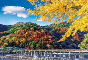 エポック社 日本の風景 秋彩る渡月橋（京都）　300ピース【26-373】ジグソーパズル  返品種別B