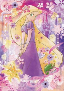 エポック社 パズルデコレーション ディズニー Rapunzel（ラプンツェル）-Glowing Hair- 108ピース 布素材【72-027】ジグソーパズル  返品