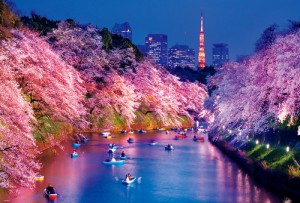 ビバリー 千鳥ヶ淵の夜桜(東京) 1000ピース【51-275】ジグソーパズル  返品種別B