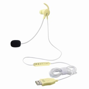 プラス TW-HS003(428824) ケイタイする 小型ヘッドセット（片耳） USB接続（イエロー）ジブンイロシリーズ[TWHS003428824] 返品種別A