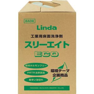 横浜油脂工業 BA09 スリーエイトECO　18Kg/CS洗剤・クリーナー[BA09トラスコナカヤマ] 返品種別B