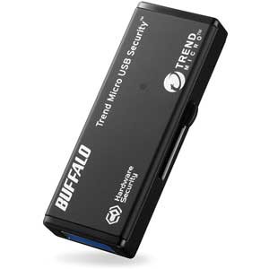 BUFFALO （バッファロー） ハードウェア暗号化機能搭載 セキュリティーUSBメモリ 8GB(1年保証モデル)  RUF3-HSL8GTV返品種別A