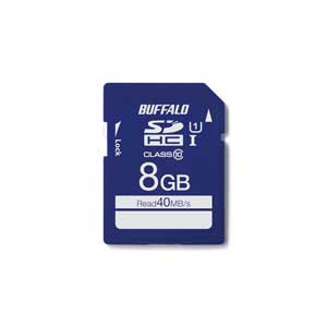 BUFFALO （バッファロー） RSDC-008GU1S SDHCメモリーカード 8GB Class10[RSDC008GU1S] 返品種別A