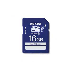 BUFFALO （バッファロー） RSDC-016GU1S SDHCメモリーカード 16GB Class10[RSDC016GU1S] 返品種別A