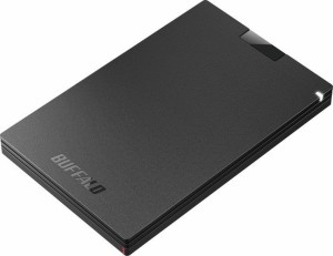 BUFFALO （バッファロー） USB 3.2(Gen 1)対応 ポータブルSSD 1.0TB(ブラック)【PS5/PS4/PS4 PRO 動作確認済】  SSD-PG1.0U3-BC返品種別A