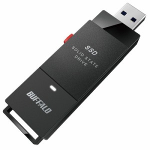 BUFFALO （バッファロー） SSD-SCT1.0U3-BA USB 3.2(Gen 2/Gen 1)対応 外付けポータブルSSD 1.0TB(ブラック)【PS5/PS4/PS4 PRO 動作確認