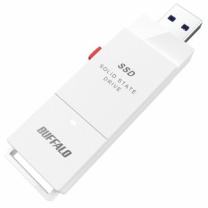 BUFFALO （バッファロー） SSD-SCT1.0U3-WA USB 3.2(Gen 2/Gen 1)対応 外付けポータブルSSD 1.0TB(ホワイト)【PS5/PS4/PS4 PRO 動作確認