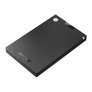 BUFFALO （バッファロー） SSD-PGVB500U3B/N USB 3.2(Gen 1)対応 抗ウイルス・抗菌対応 外付けポータブルSSD 500GB（簡易パッケージ）[SS