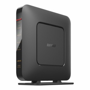 BUFFALO （バッファロー） WSR-1800AX4P-BK Wi-Fi 6(11ax)対応 無線LANルーター(1201Mbps＋573Mbps) エントリーモデル(ブラック)[WSR1800