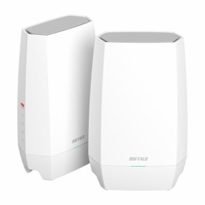 BUFFALO （バッファロー） AirStation Wi-Fi 6E対応 無線 トライバンドルーター(2401+573Mbps) 2個セット  WNR-5400XE6P/2S返品種別A