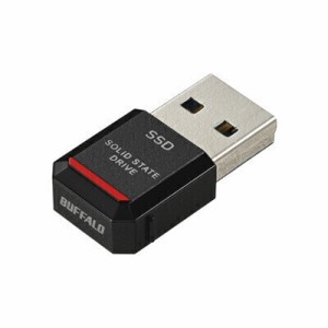BUFFALO （バッファロー） SSD-PST500U3-BA USB3.2(Gen1) TV録画対応 小型SSD 500GBPS5/PS4動作確認済み[SSDPST500U3BA] 返品種別A