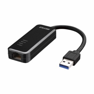 BUFFALO （バッファロー） LUA5-U3-AGTE-BK Giga対応 Type-A USB3.2(Gen1)用 LANアダプター（ブラック）[LUA5U3AGTEBK] 返品種別A