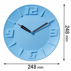 ランデックス 掛け時計（ブルー）LEDバックライト式掛け時計 YW9135BL[YW9135BL] 返品種別A