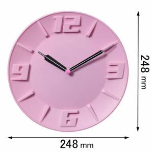 ランデックス 掛け時計（ピンク）LEDバックライト式掛け時計 YW9135PK[YW9135PK] 返品種別A