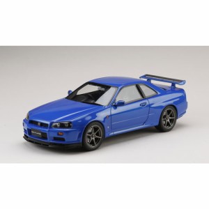 ホビージャパン 1/18 ニッサン スカイライン GT-R V・スペック 1999 (BNR34) ベイサイドブルー (M)【HJ1809BL】ミニカー  返品種別B