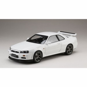 ホビージャパン 1/18 ニッサン スカイライン GT-R V・スペック 1999 (BNR34) ホワイト【HJ1809W】ミニカー  返品種別B