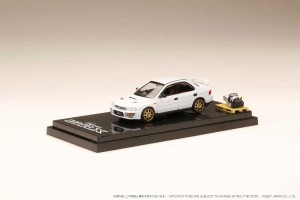 ホビージャパン 1/64 スバルインプレッサ WRX (GC8) 1992 カスタムバージョン/エンジンディスプレイモデル付（フェザーホワイト）【HJ642