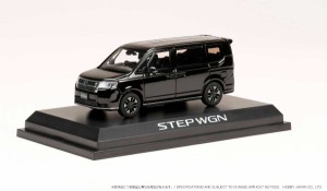 ホビージャパン 1/43 ホンダ STEP WGN e:HEV SPADA クリスタルブラックパール【HJ432004BK】ミニカー  返品種別B