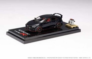 ホビージャパン 1/64 ホンダ シビック TYPE R (FK8) 2017 エンジンディスプレイモデル付（クリスタルブラックパール）【HJ641055ABK】ミ