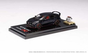 ホビージャパン 1/64 ホンダ シビック TYPE R (FK8) 2020 エンジンディスプレイモデル付（クリスタルブラックパール）【HJ642055ABK】ミ